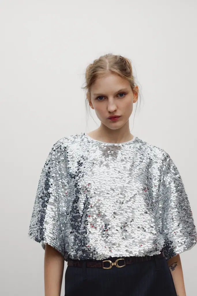 The New Society Muse Top - Silver