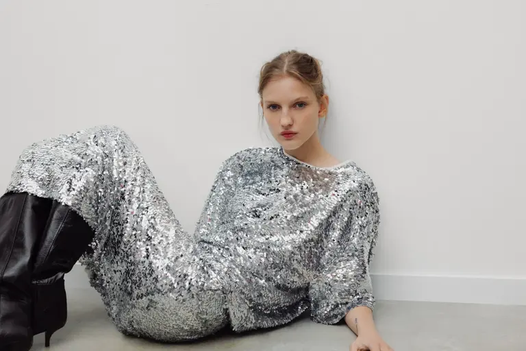 The New Society Muse Top - Silver