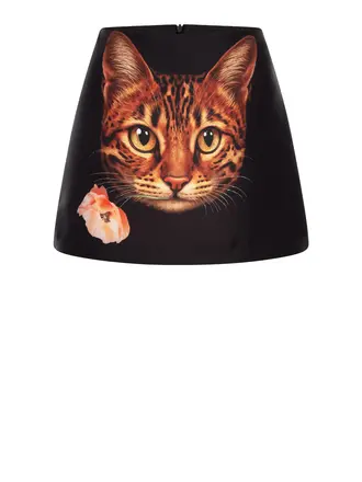 AVDW Catty Tafta Mini Skirt - Black