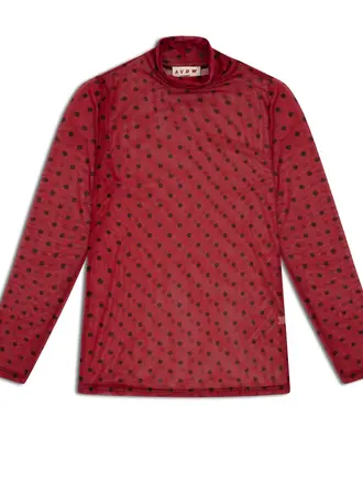 AVDW Fay Mesh Top - Red