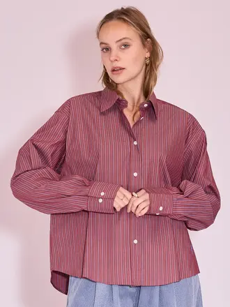 Nathalie Vleeschouwer Hermine Blouse - Rosewood/Blue