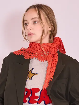Nathalie Vleeschouwer Jamalie Scarf - Mandarin Red