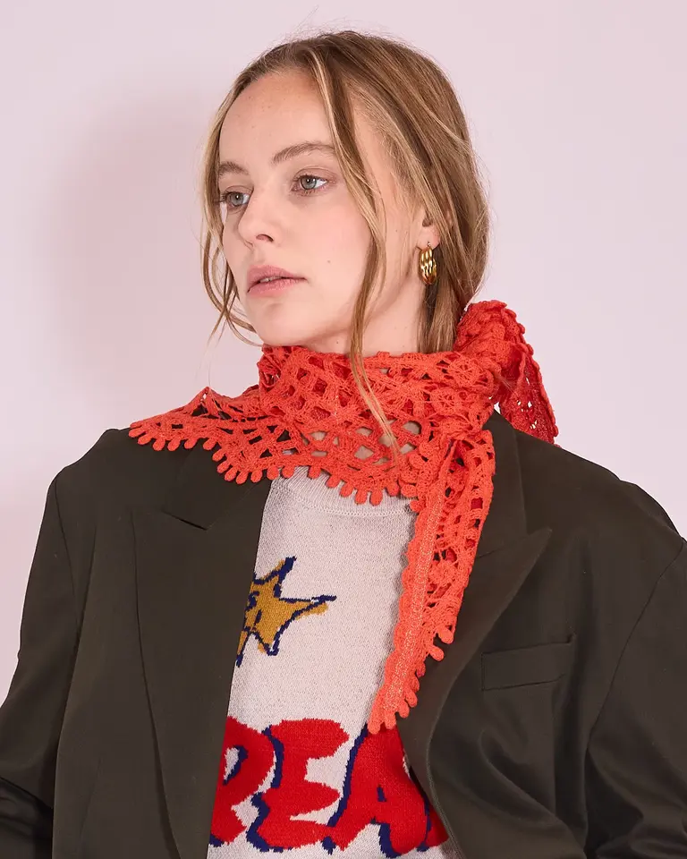 Nathalie Vleeschouwer Jamalie Scarf - Mandarin Red