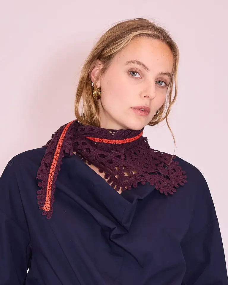 Nathalie Vleeschouwer Jamalie Scarf - Plum