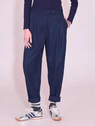 Nathalie Vleeschouwer Jérome Pants - Blue/Black Stripes