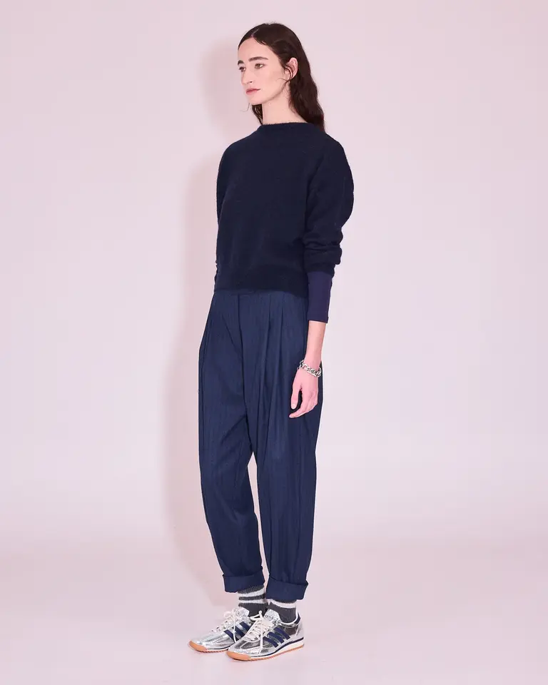 Nathalie Vleeschouwer Jérome Pants - Blue/Black Stripes