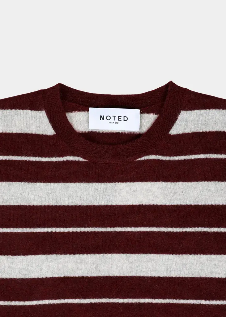NOTED Alexi Pull - Bordeaux/Grey