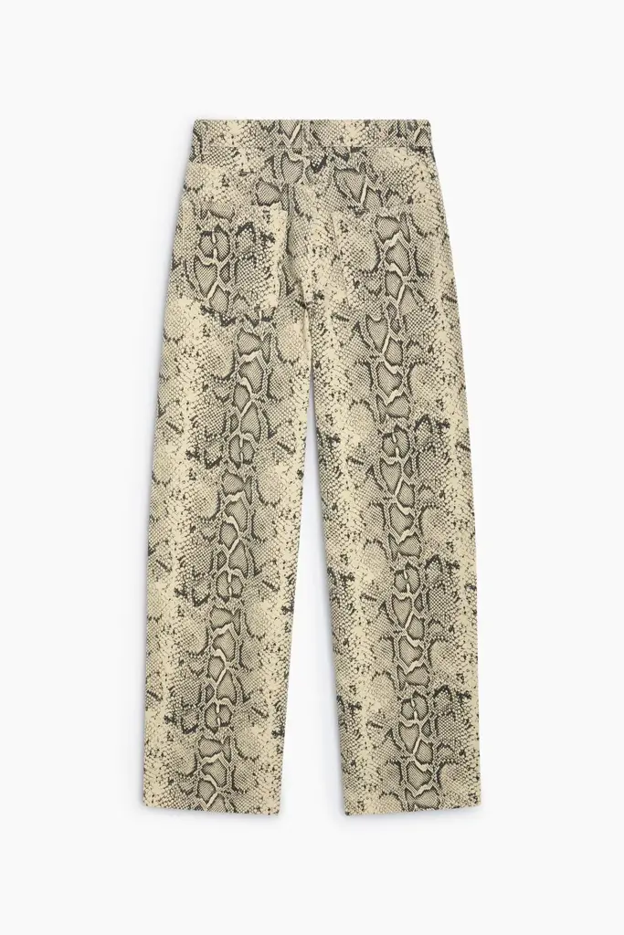 The New Society TNS Barrel Pants - Snake Print