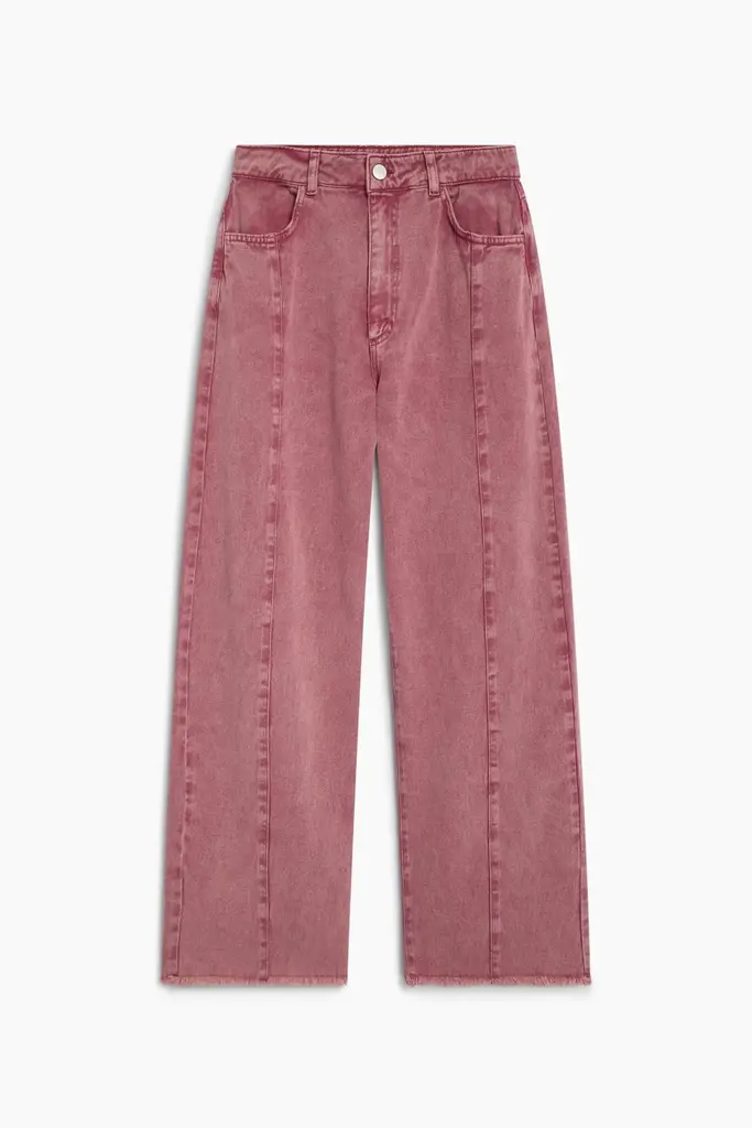 The New Society TNS Wide Leg Denim - Rumba Red