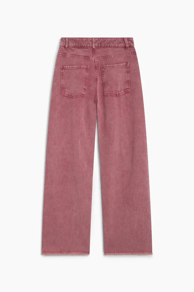 The New Society TNS Wide Leg Denim - Rumba Red