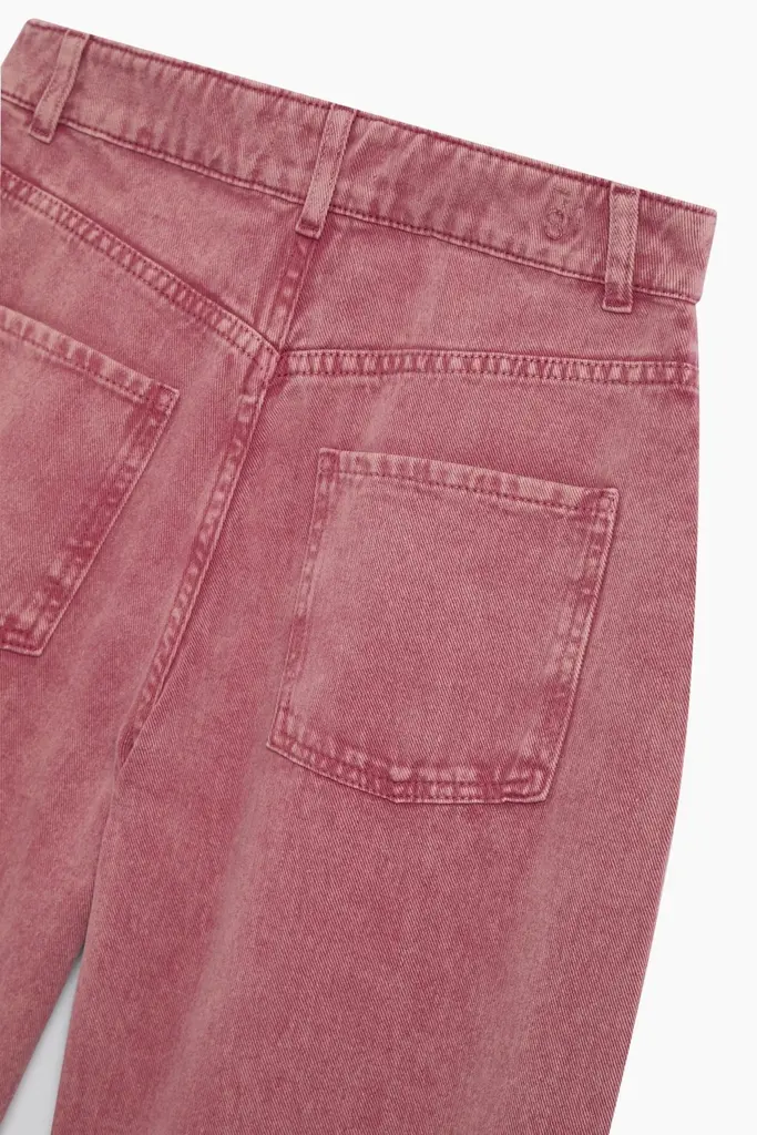 The New Society TNS Wide Leg Denim - Rumba Red