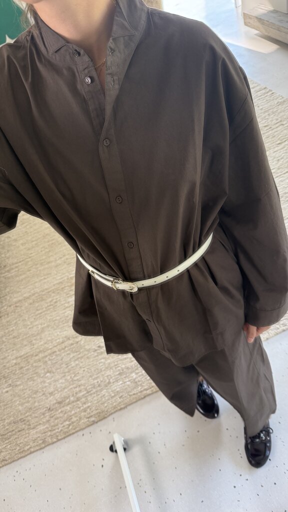 Anne-mi Irissa Oversized Shirt - Demitasse