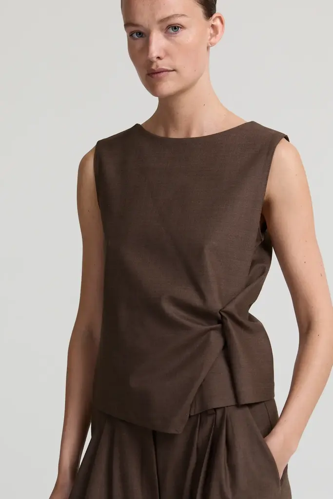 Liv The Label Jerry Top - Brown Melange