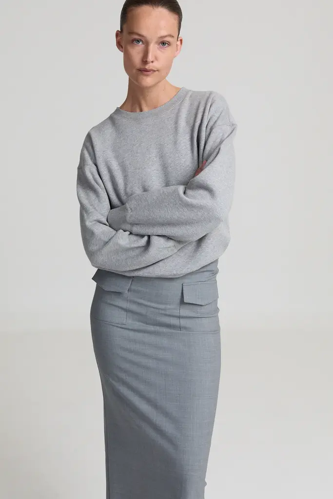 Liv The Label Filipa Skirt - Grey Melange