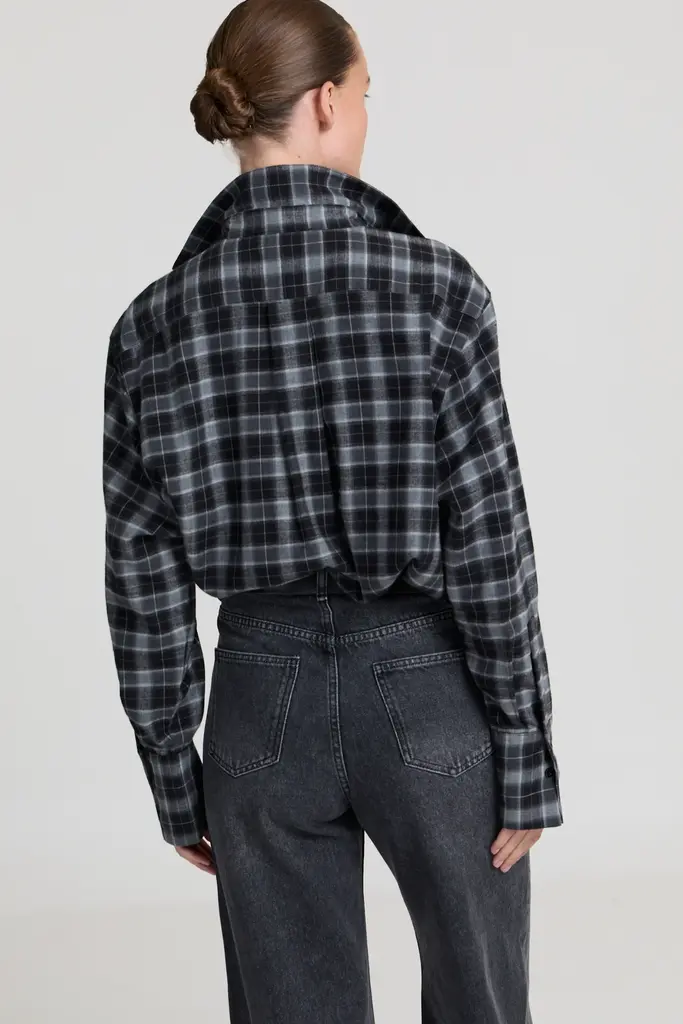 Liv The Label Scott Shirt - Grey Checked