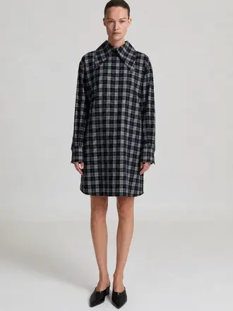 Liv The Label Babetta Dress - Grey Checked