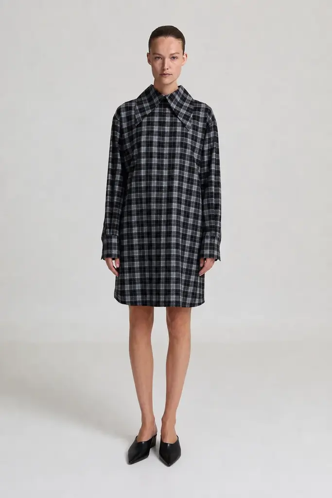 Liv The Label Babetta Dress - Grey Checked