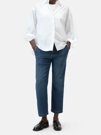 Closed Cape Shirt - White 200