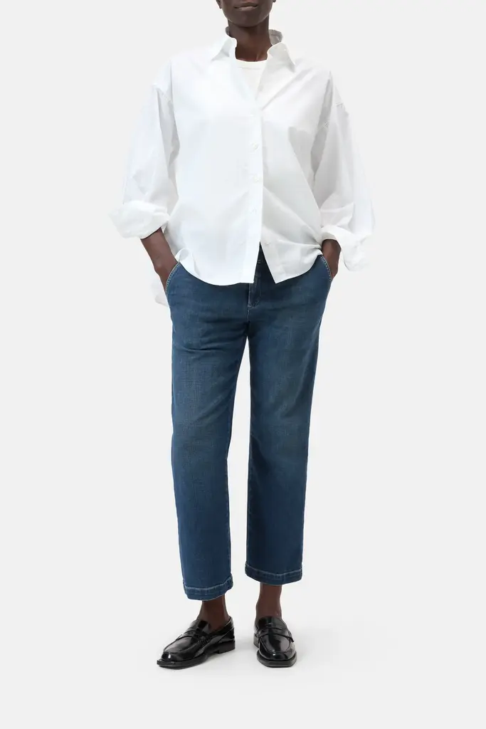 Closed Cape Shirt - White 200