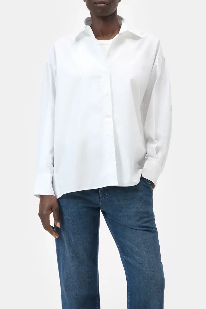 Closed Cape Shirt - White 200