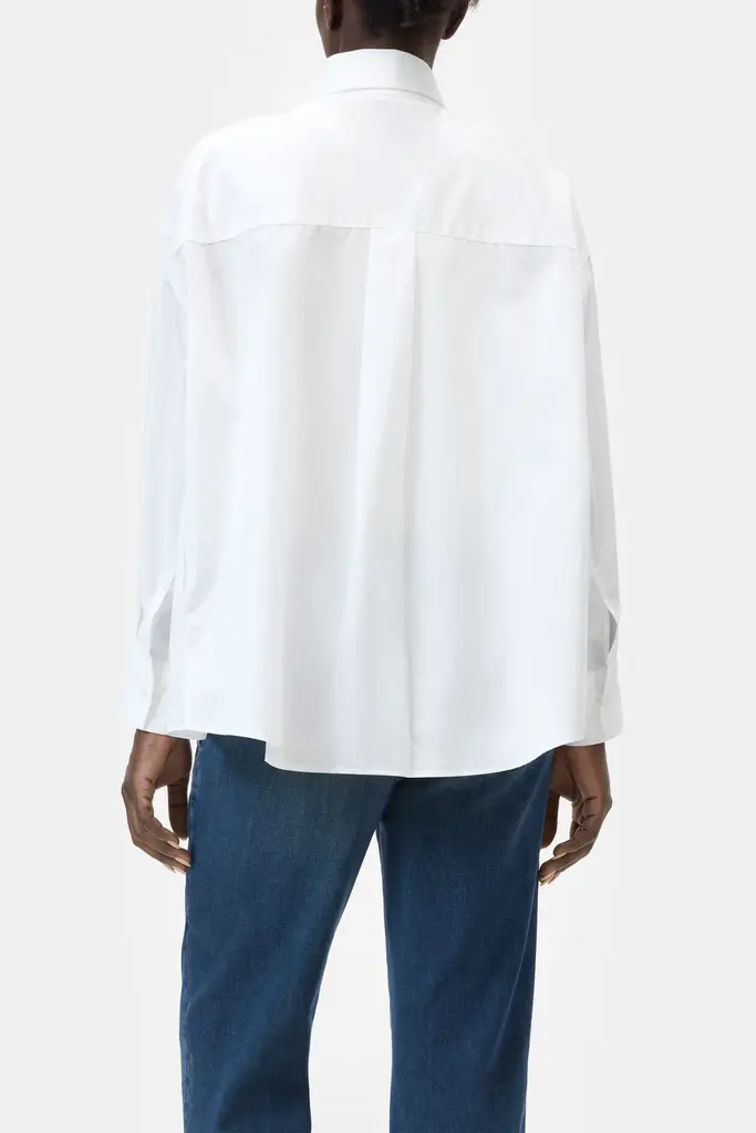 Closed Cape Shirt - White 200