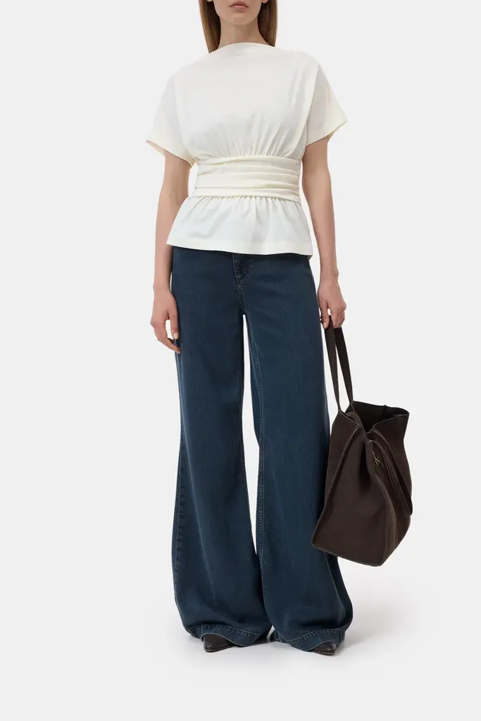Closed Draped T-shirt - Ivory