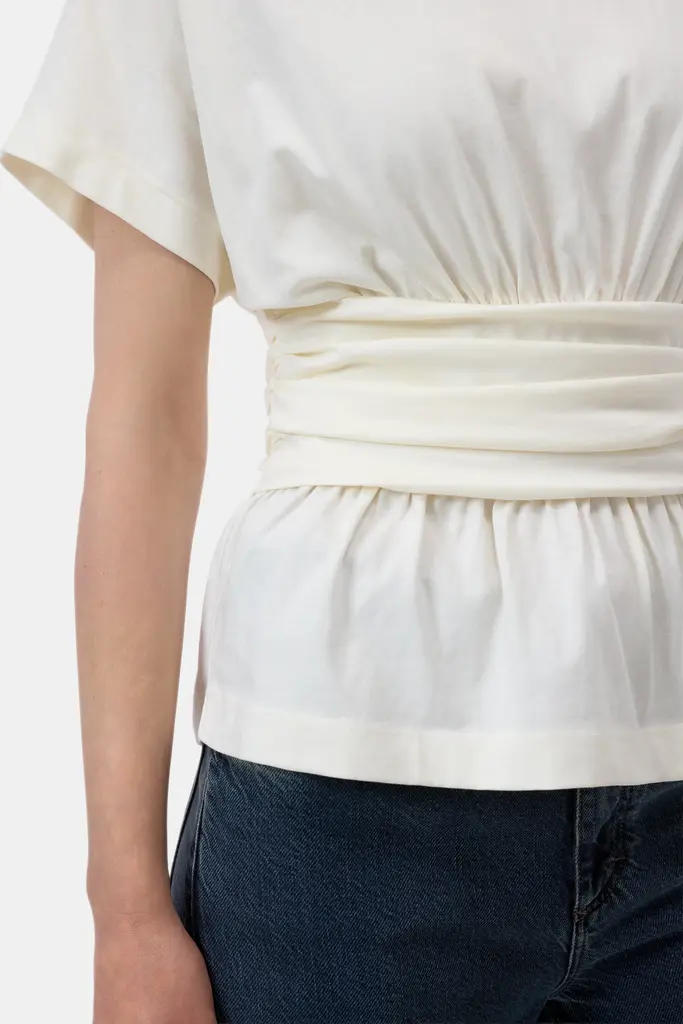 Closed Draped T-shirt - Ivory