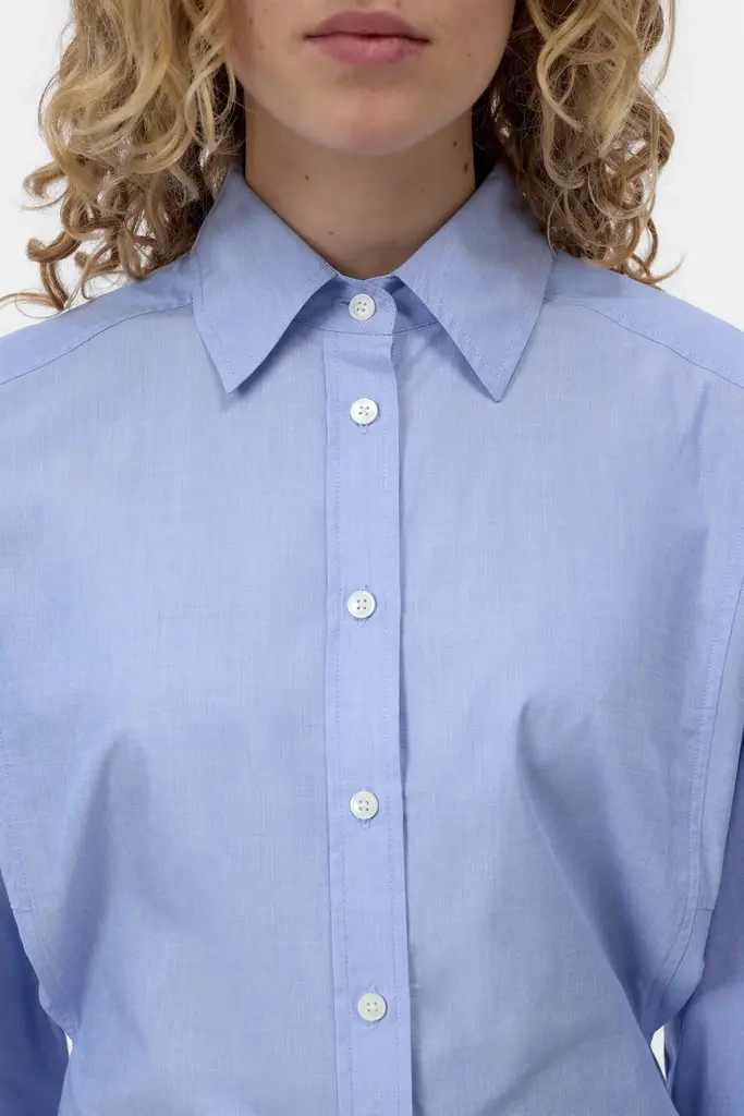 Closed Waisted Shirt - Breeze Blue