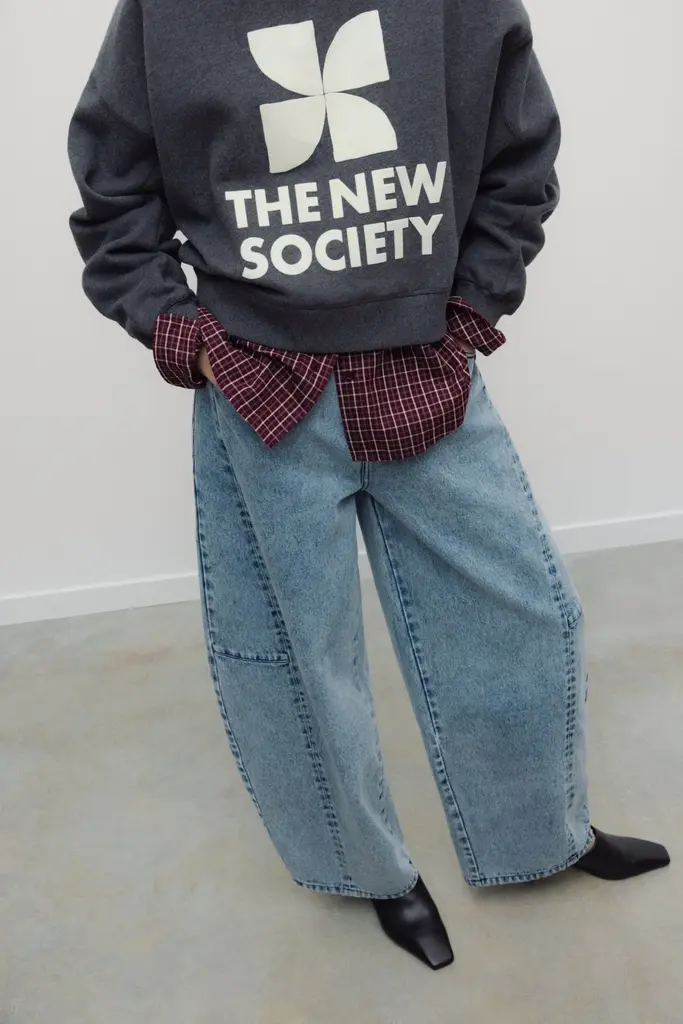 The New Society TNS Curved Denim - Light Blue Denim