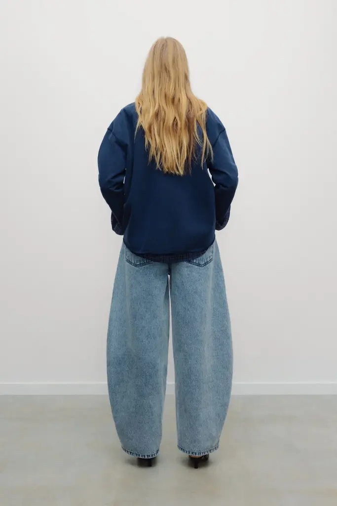 The New Society TNS Curved Denim - Light Blue Denim