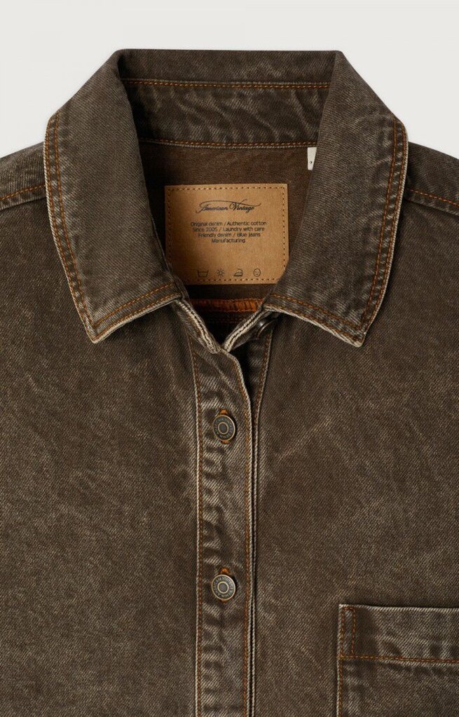American Vintage Oshow Shirt - Stone Brown