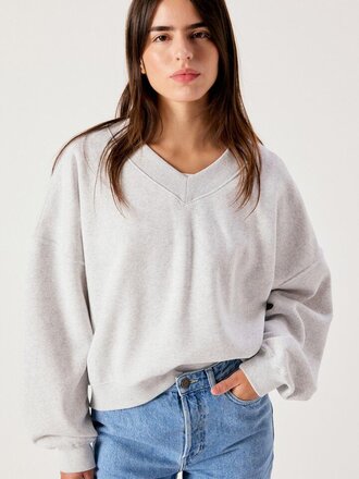 American Vintage Baptown Sweater - Gris Chine