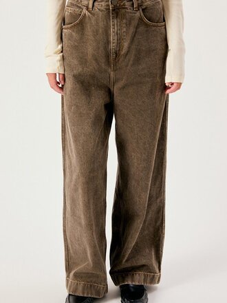 American Vintage Oshow Jeans - Stone/Brown