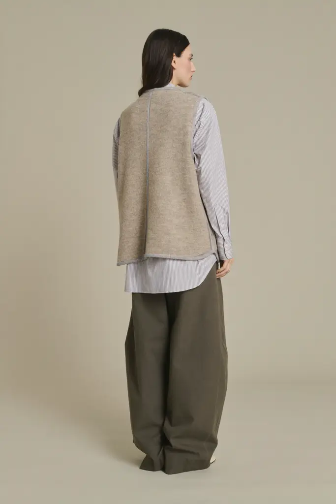 Soeur Chicago Vest - Beige/Gris