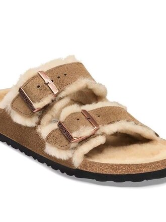 Birkenstock Arizona Shearling - Dark Tea
