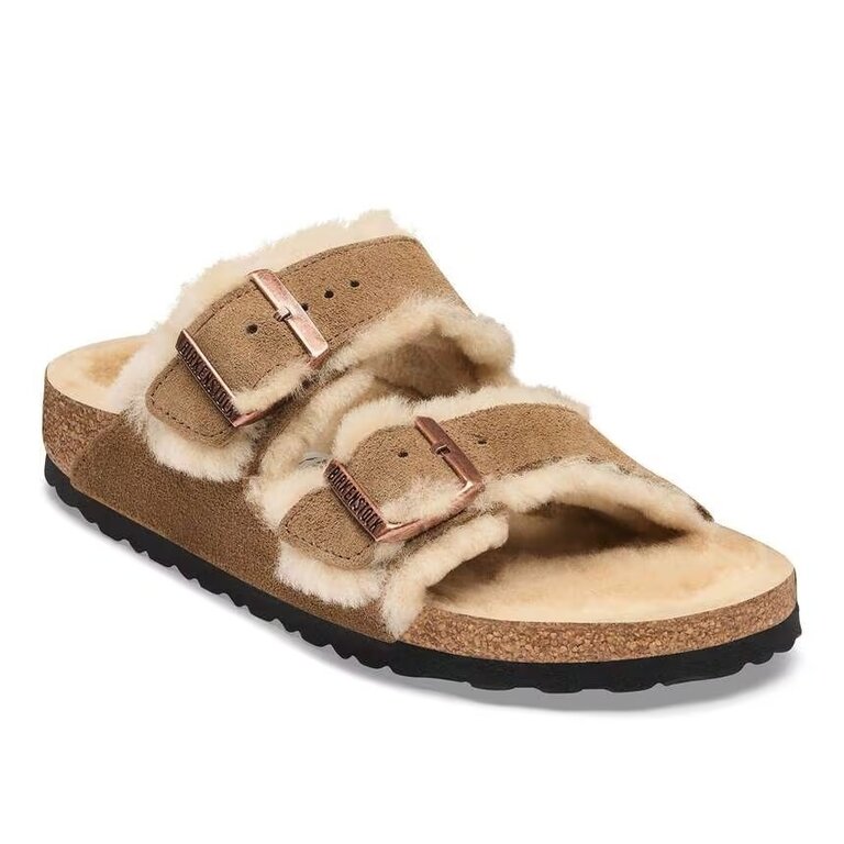 Birkenstock Arizona Shearling - Dark Tea