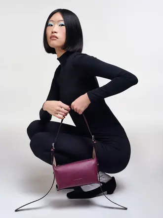 Zarina Rouge Charlie Handbag - Ruby