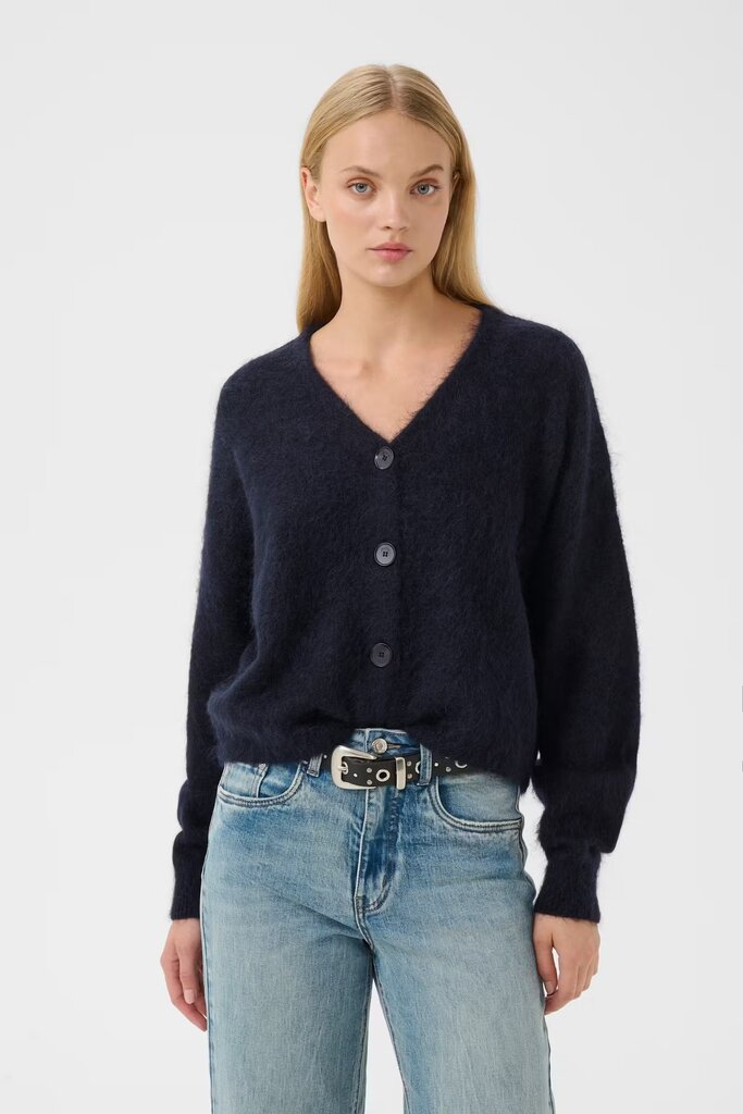 Gestuz Debbie V Cardigan - Navy Melange