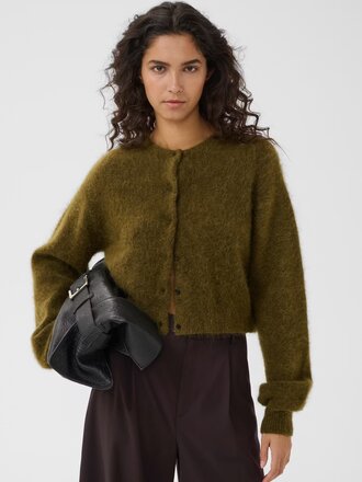 Gestuz Debbie Short Cardigan - Plantation Melange