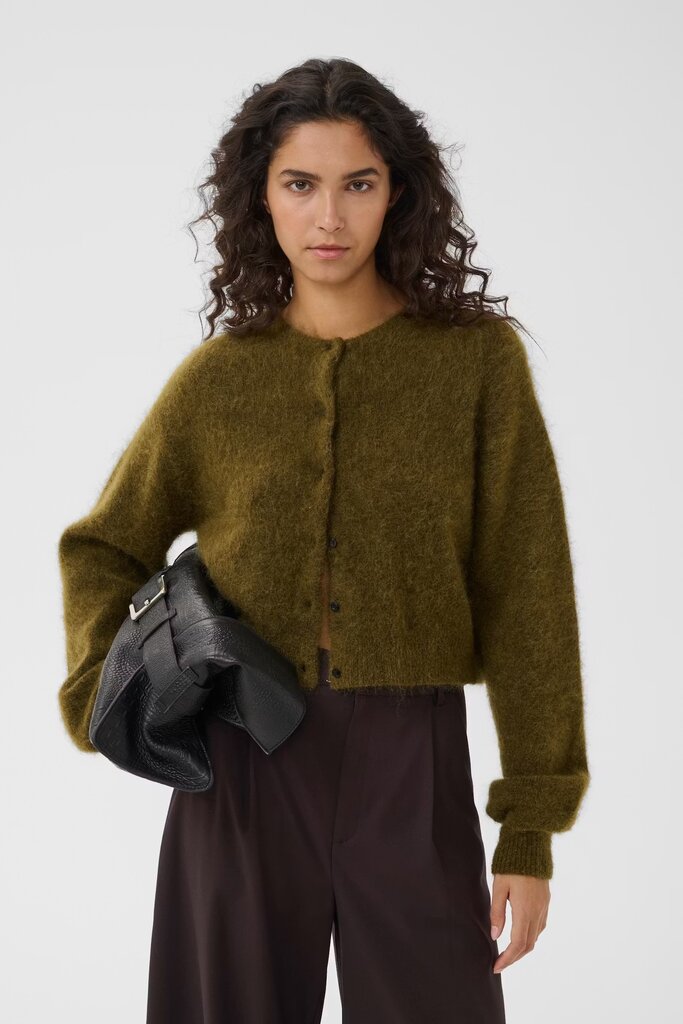 Gestuz Debbie Short Cardigan - Plantation Melange