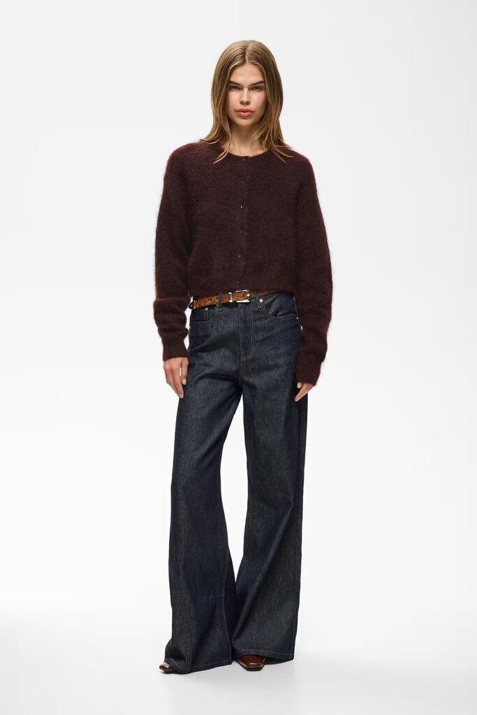 Gestuz Debbie Short Cardigan - Plum Melange