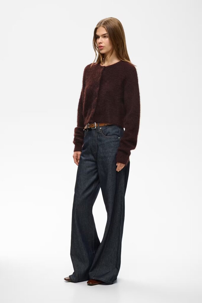 Gestuz Debbie Short Cardigan - Plum Melange