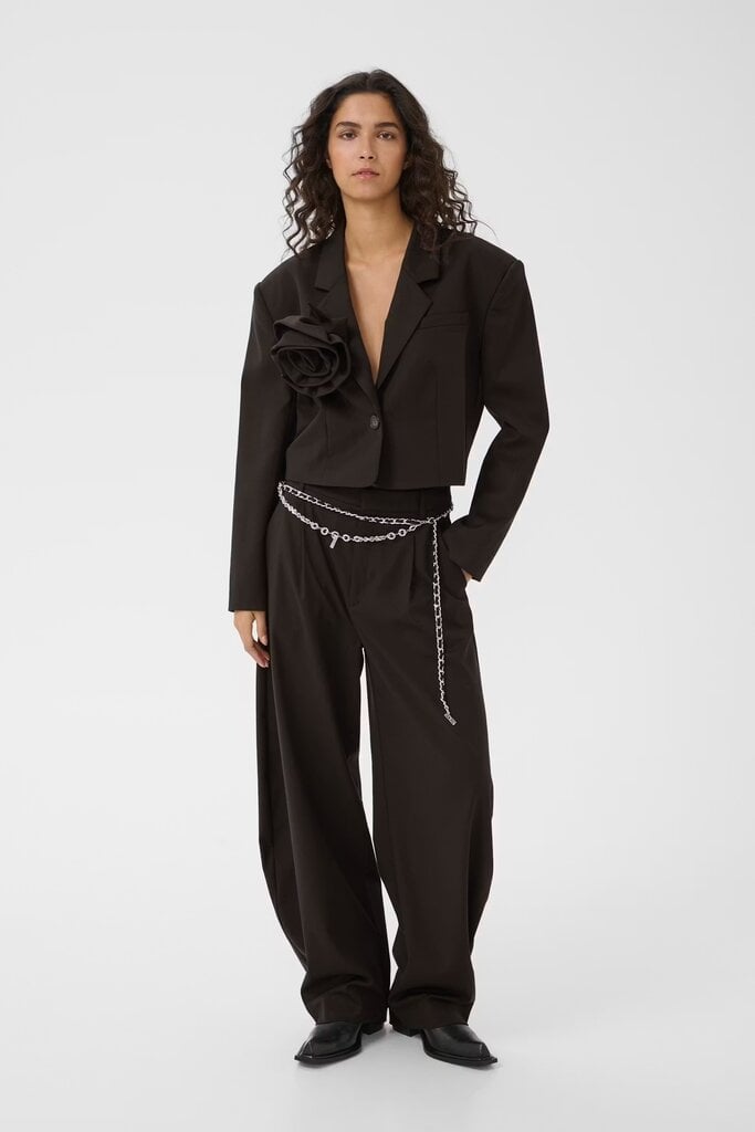 Gestuz Callia Barrel Pants - Ganache