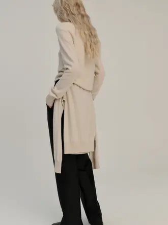 Rhea Knitted Crewneck - Sand