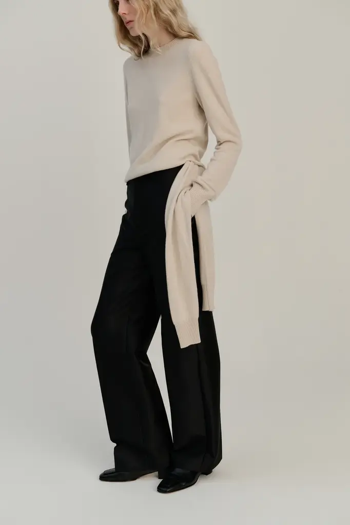 Rhea Knitted Crewneck - Sand