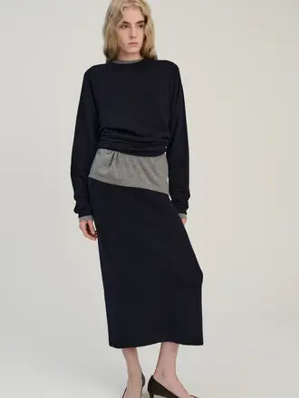 Rhea Knitted Longsleeve - Navy
