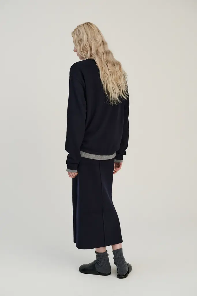 Rhea Knitted Longsleeve - Navy
