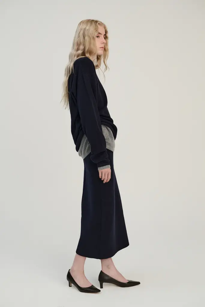 Rhea Knitted Longsleeve - Navy