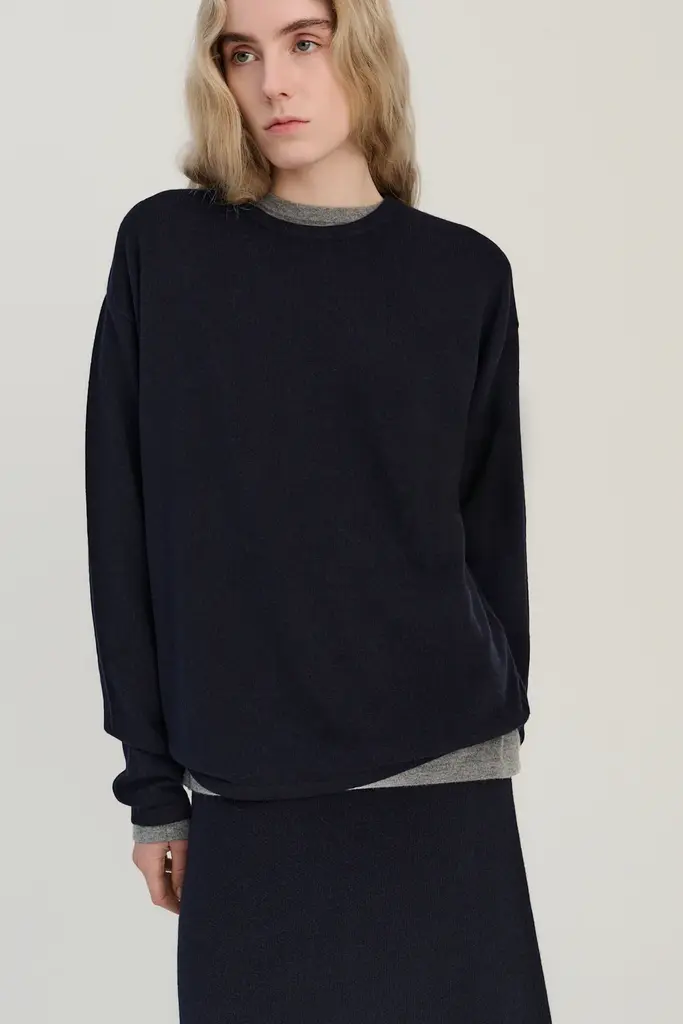 Rhea Knitted Longsleeve - Navy