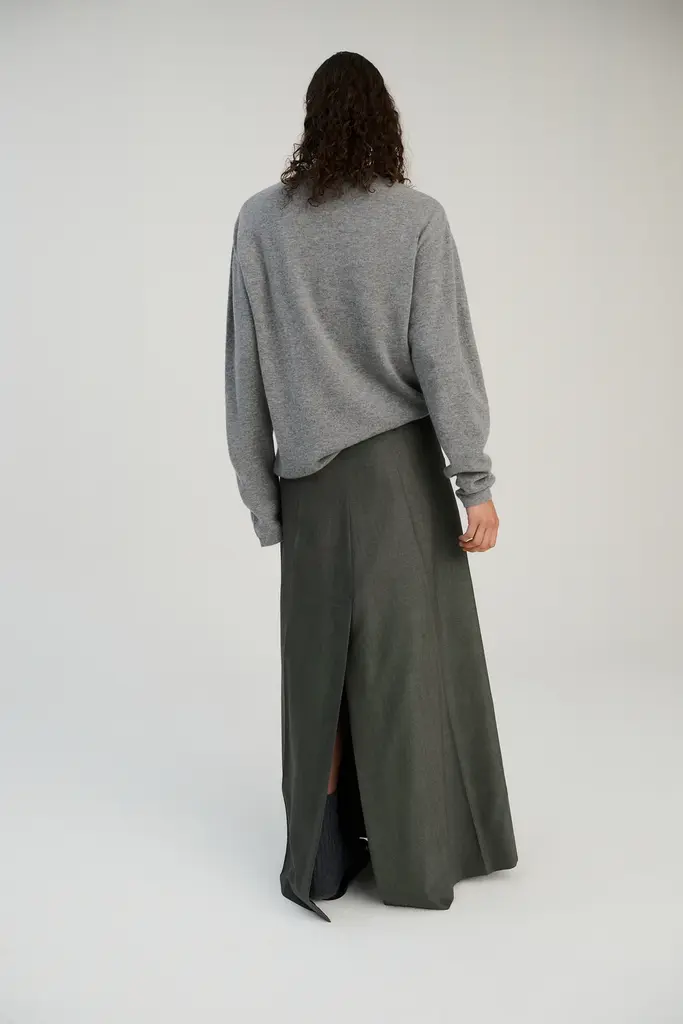 Rhea Knitted Longsleeve - Mid Grey